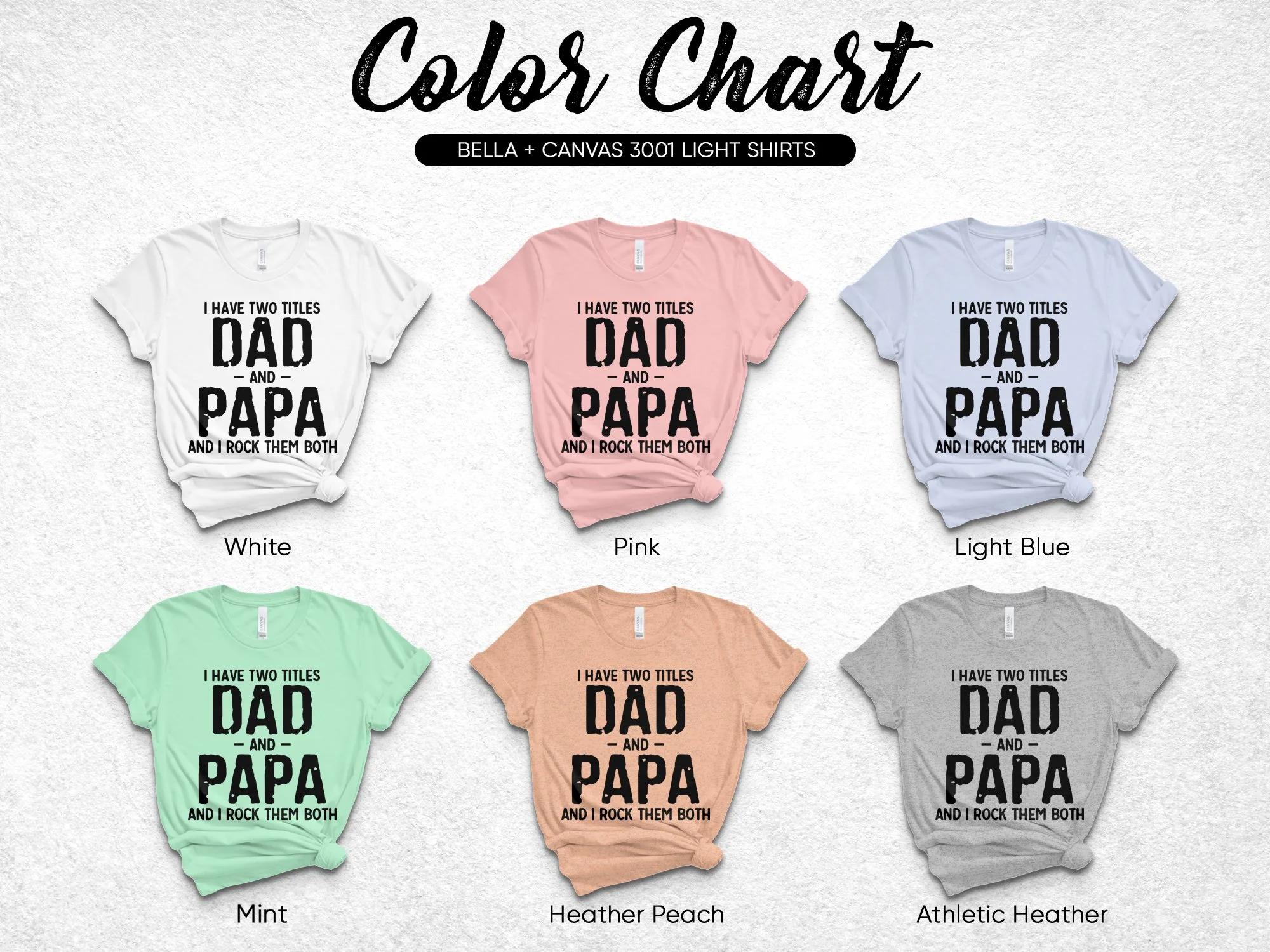 I Have Two Titles Dad And Papa Funny Design Print Ready DTF Transfers | SKU: MEN048 - Image 3
