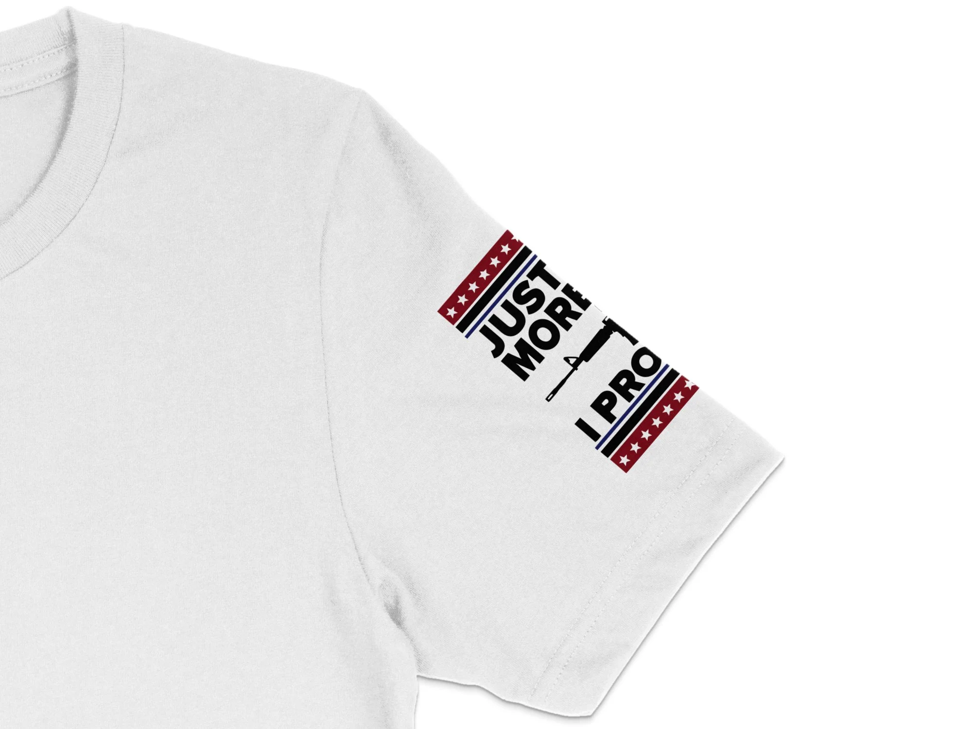 JUST ONE MORE GUN I PROMISE Graphic Design Print Ready DTF Transfers | SKU: MEN025 - Image 6