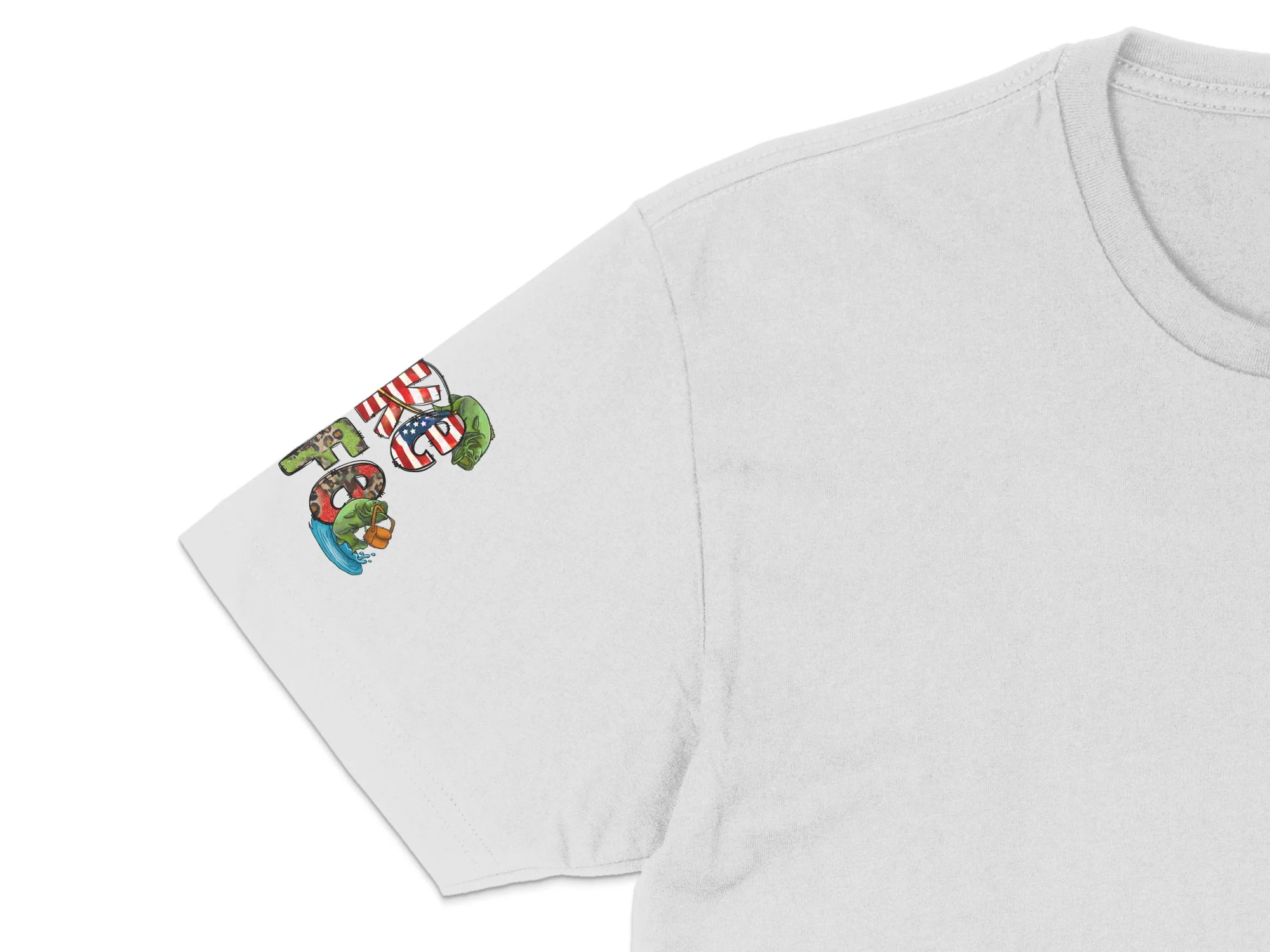 Lake Life USA Camo Patriotic Fish Fishing Graphic Design Print Ready DTF Transfers | SKU: MEN057 - Image 5