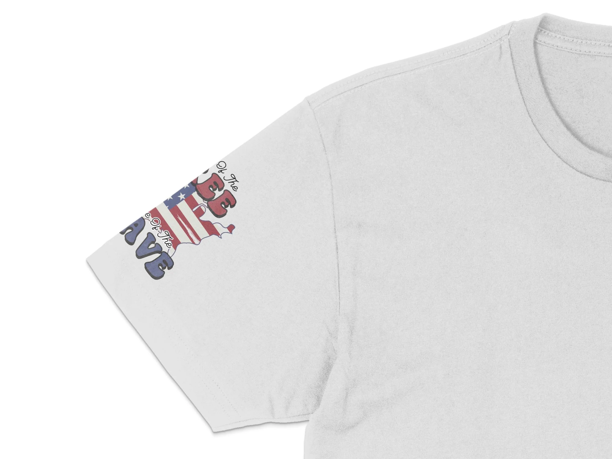 Land of The Free Because Of The Brave American Flag Print Ready DTF Transfers | SKU: PAT039 - Image 7