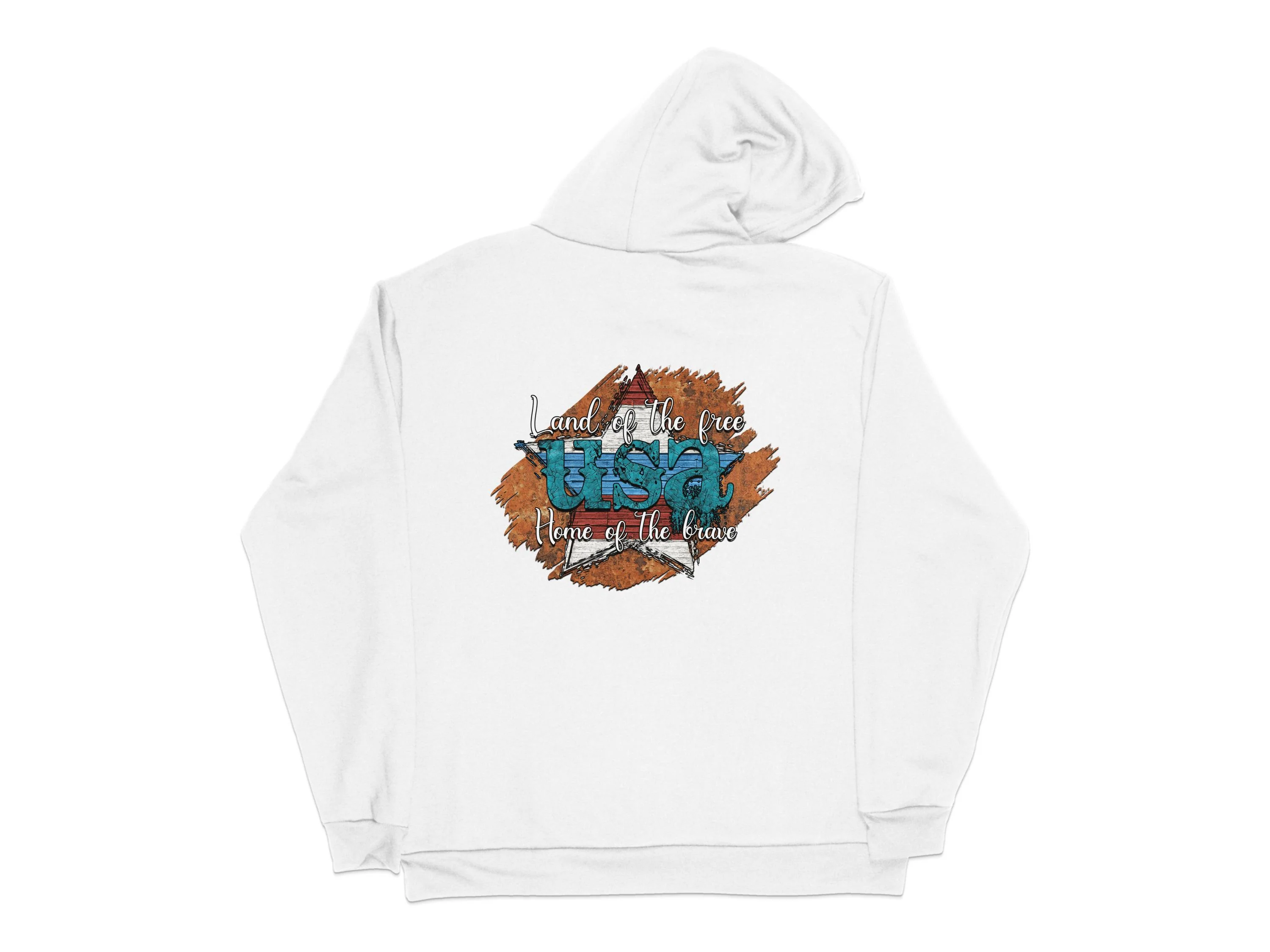 Land Of The Free Home Of Brave Patriotic USA Design Print Ready DTF Transfers | SKU: PAT032 - Image 4