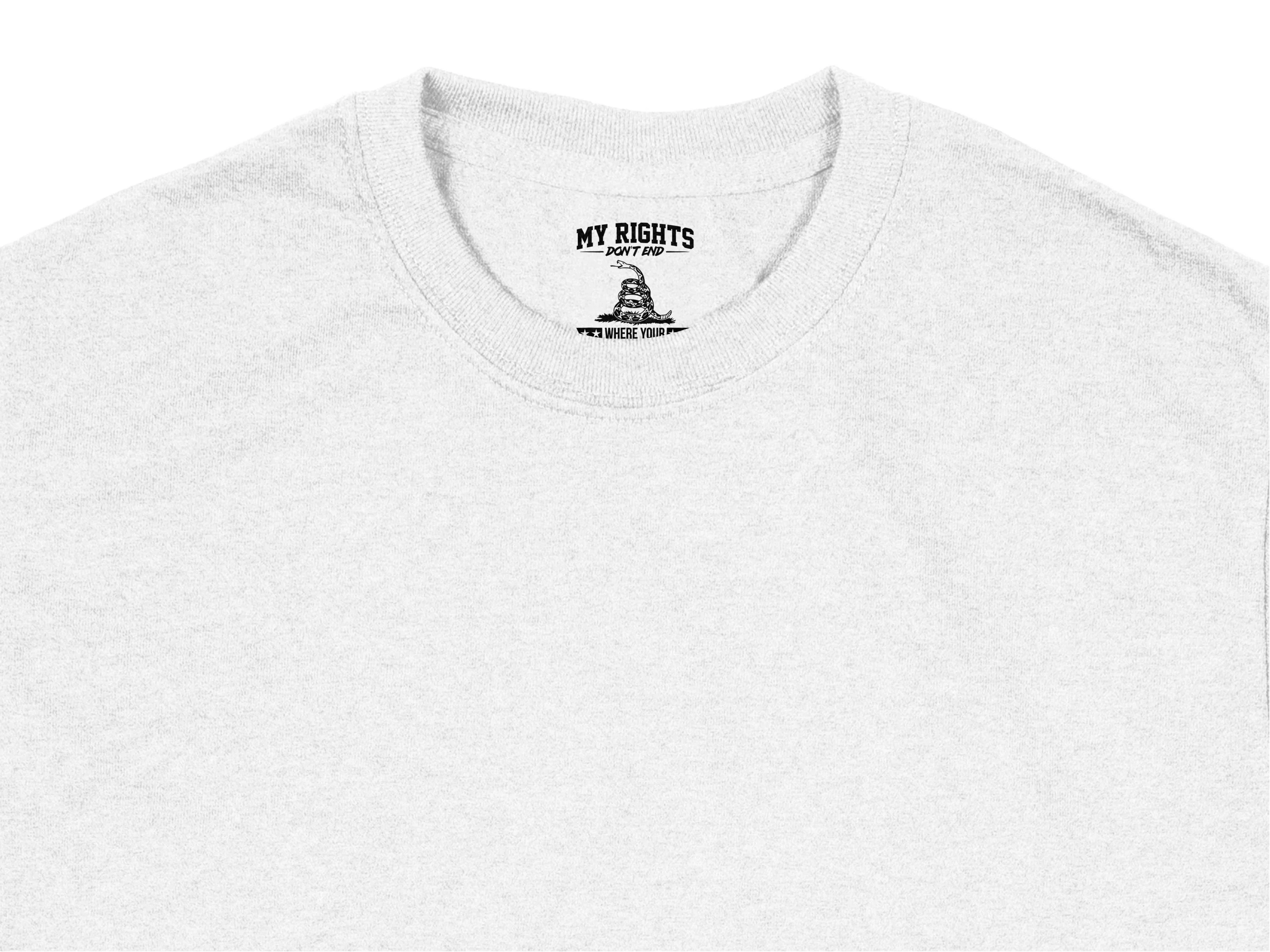 My Rights Dont End Snake Design Quote Graphic Print Ready DTF Transfers | SKU: MEN023 - Image 4