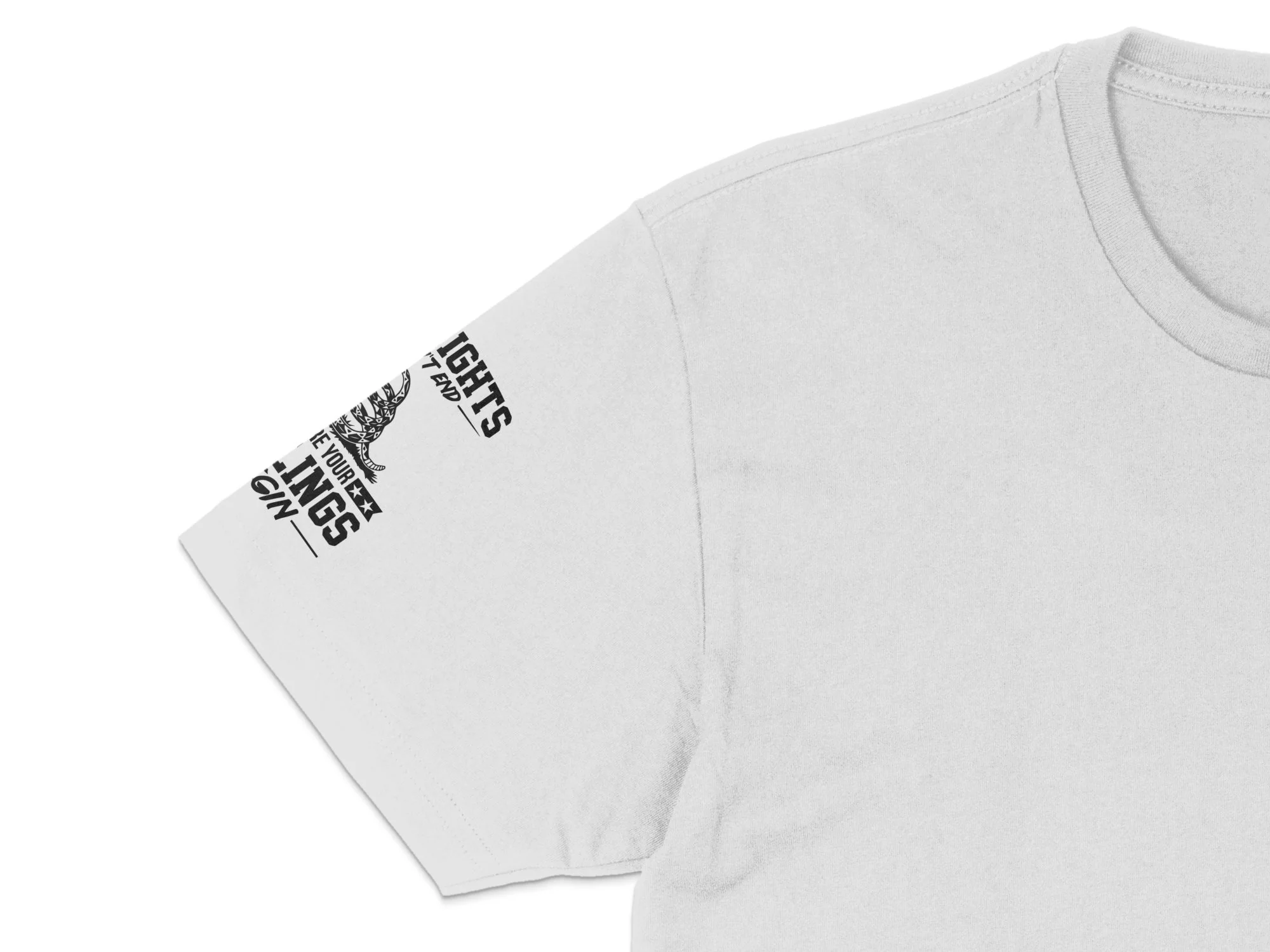 My Rights Dont End Snake Design Quote Graphic Print Ready DTF Transfers | SKU: MEN023 - Image 5